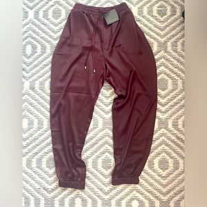 Andrew Mark Satin Drawstring Joggers